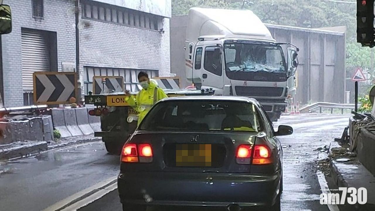 獅隧拖頭車疑跣胎自炒 司機受傷送院