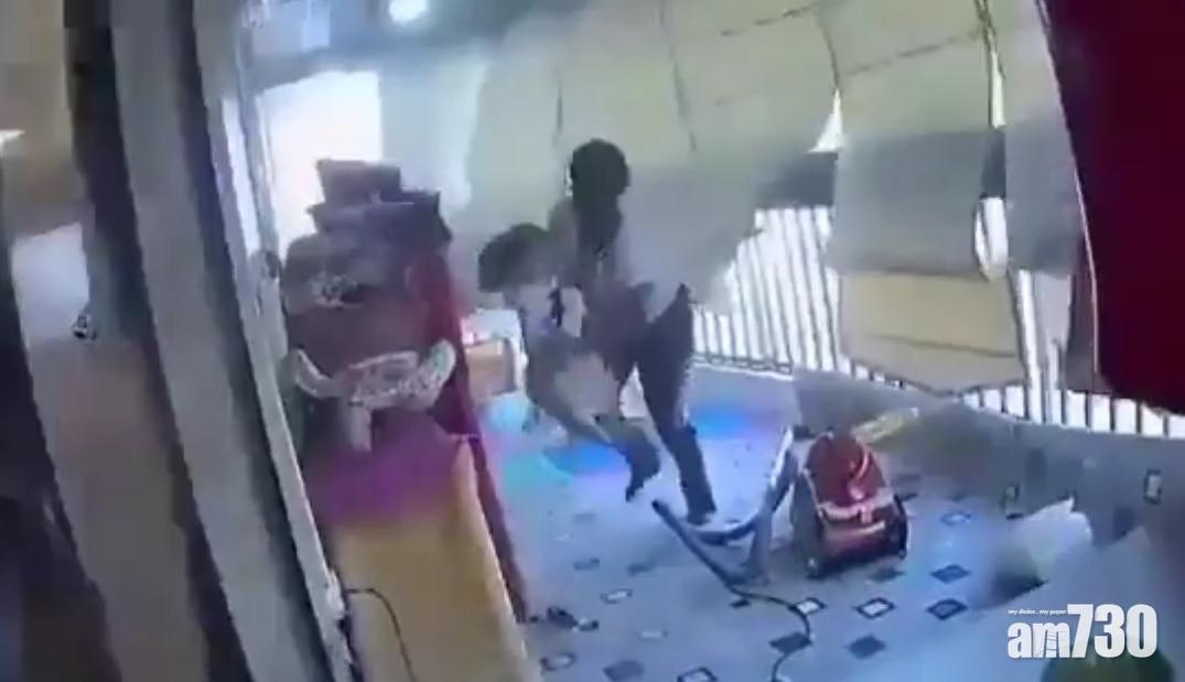 【貝魯特大爆炸】氣流窗外湧至  女傭不顧危險及時抱走小主人(有片)