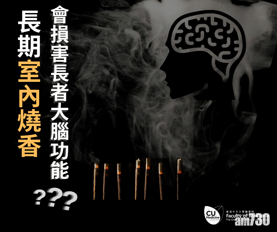 中大研究：長者室內燒香損大腦削認知能力 籲長者避免