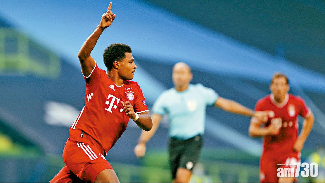 歐聯4強 基拿比摧毀失機里昂 拜仁晉決賽鬥PSG