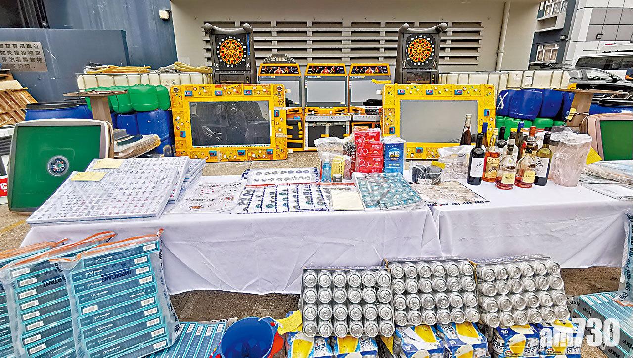 打擊黑幫 警方海關消防聯合反黑行動 元朗拘325人檢萬元毒品