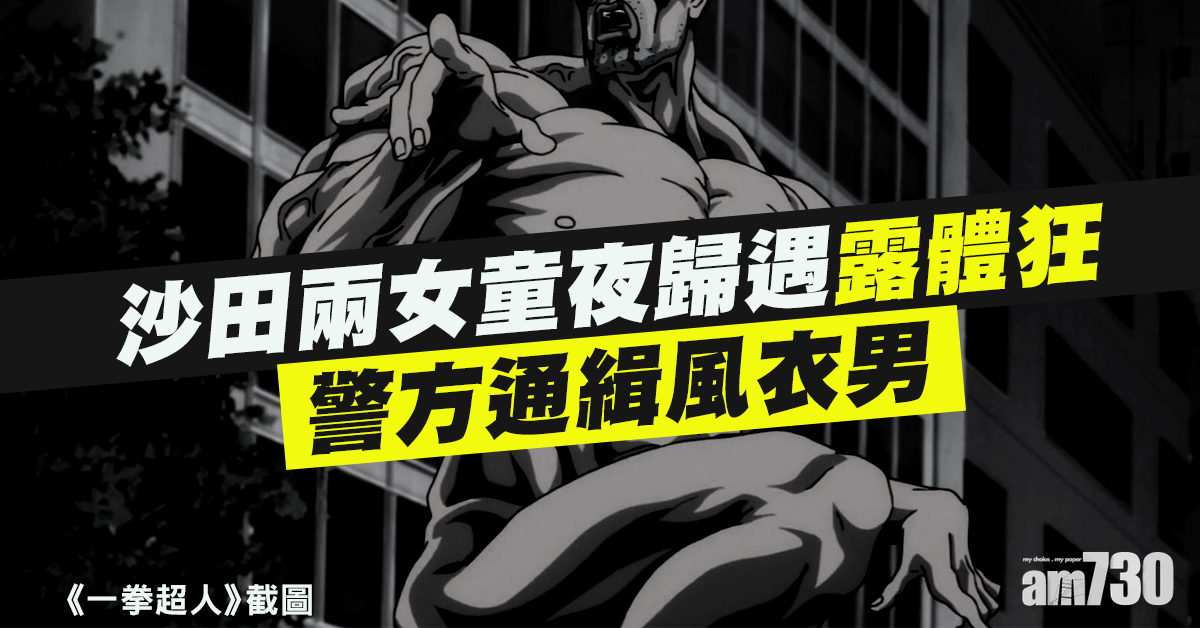 沙田兩女童夜歸遇露體狂 警方通緝風衣男