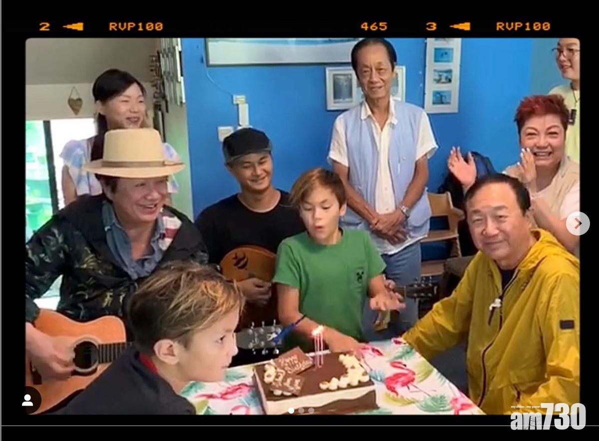 許冠傑三代同堂慶生