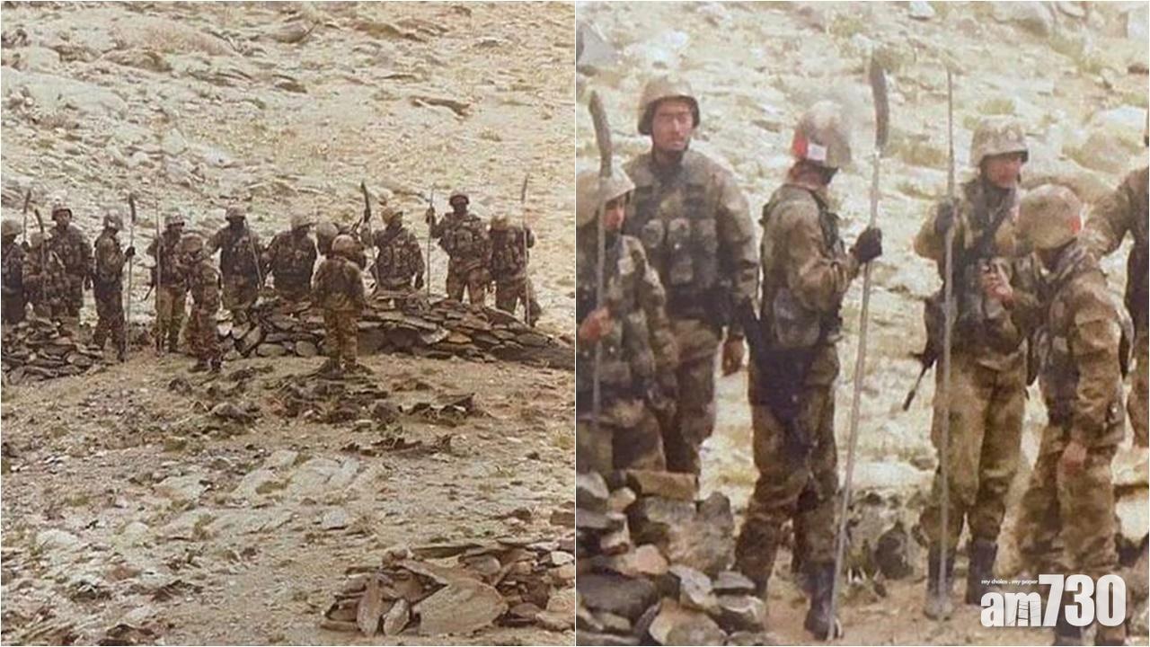 【中印衝突】印媒發布照片指解放軍持類似「關刀」武器集結