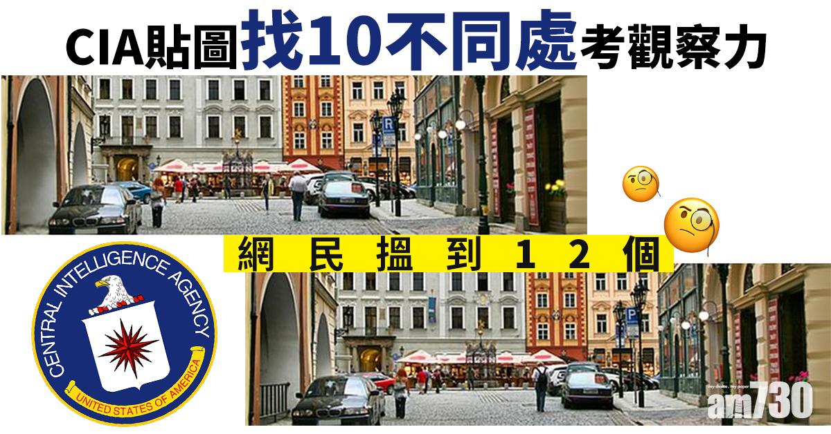 【老貓燒鬚】CIA貼圖找10不同處考觀察力  網民搵到12個
