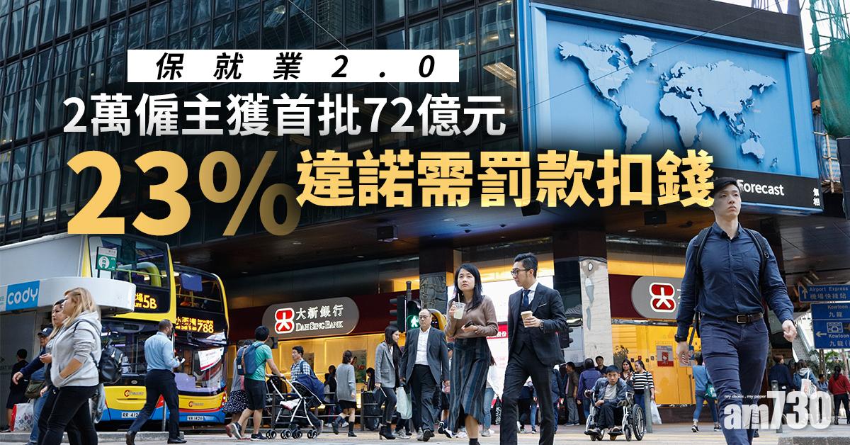 【保就業2.0】2萬僱主獲首批72億元  23%違諾需罰款扣錢