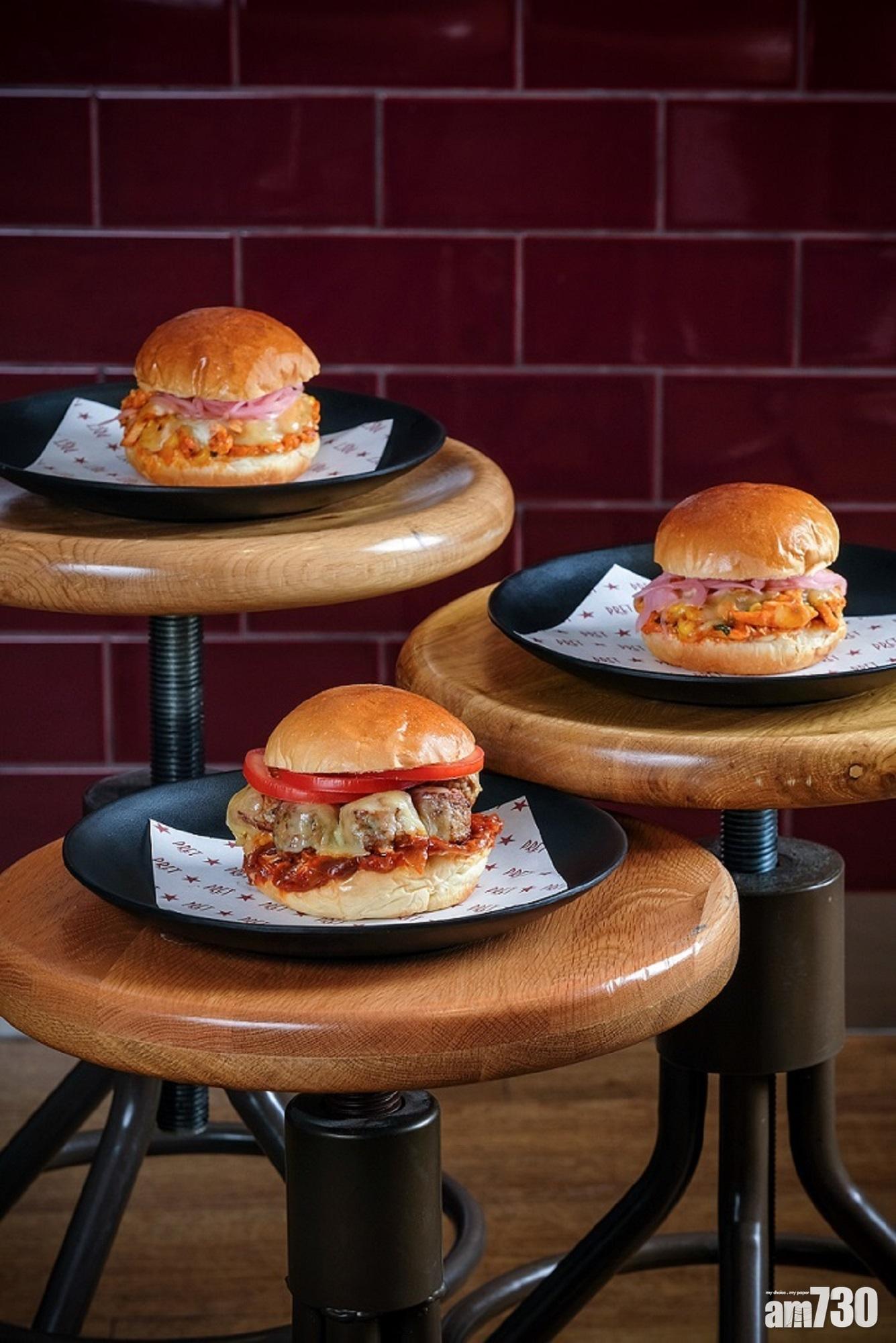 Pret A Manger都有漢堡包