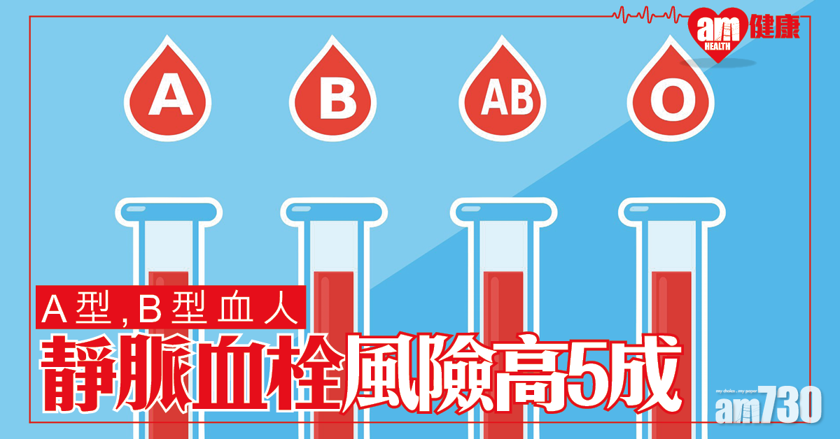 血型影響心臟病？研究指A型、B型人易有心血管疾病