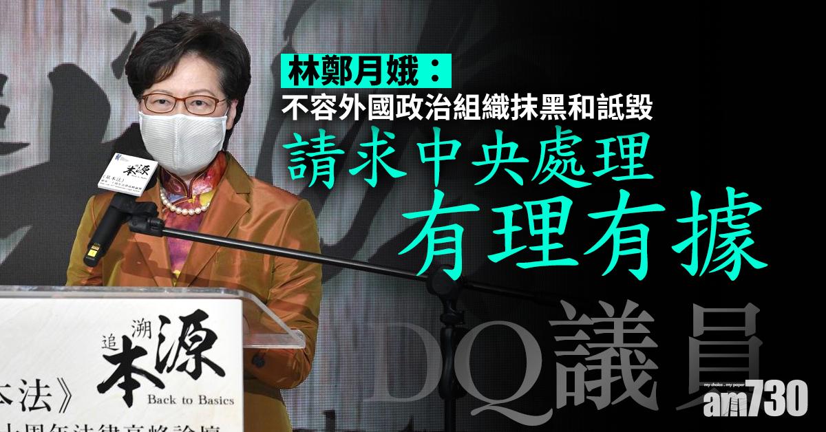 【DQ議員】林鄭月娥：請求中央處理有理有據