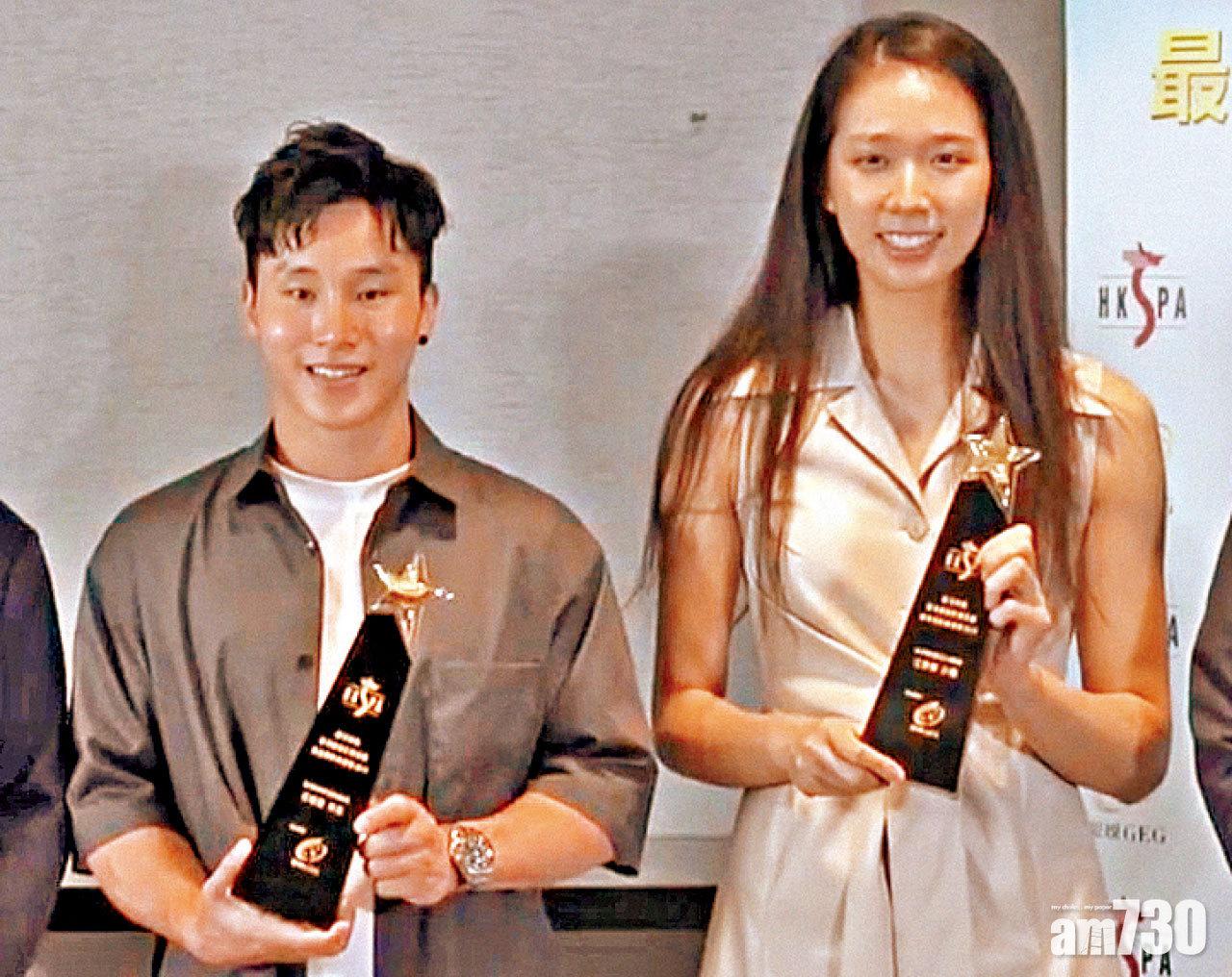  石偉雄江旻憓膺體記最佳運動員