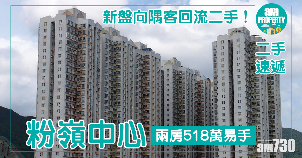 新盤向隅客回流二手！粉嶺中心兩房518萬易手