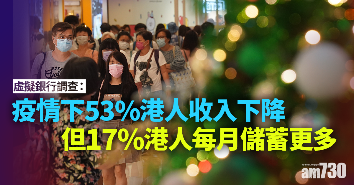 【虛銀調查】livi Bank調查：疫情下53%港人收入下降