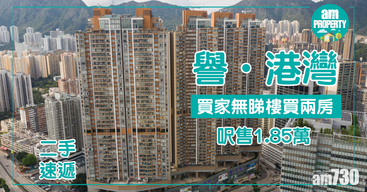 【二手速遞】買家無睇樓買譽．港灣兩房 呎售1.85萬