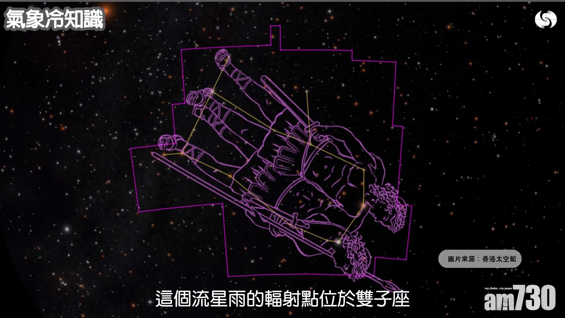 【流星雨】今明雙子座流星雨高峰期 太空館YouTube晚上8時起直播