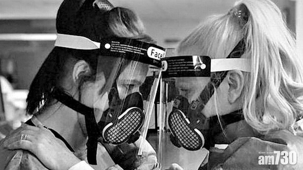 抗疫英雄 母女醫護聖誕日當值 相擁打氣照震撼人心