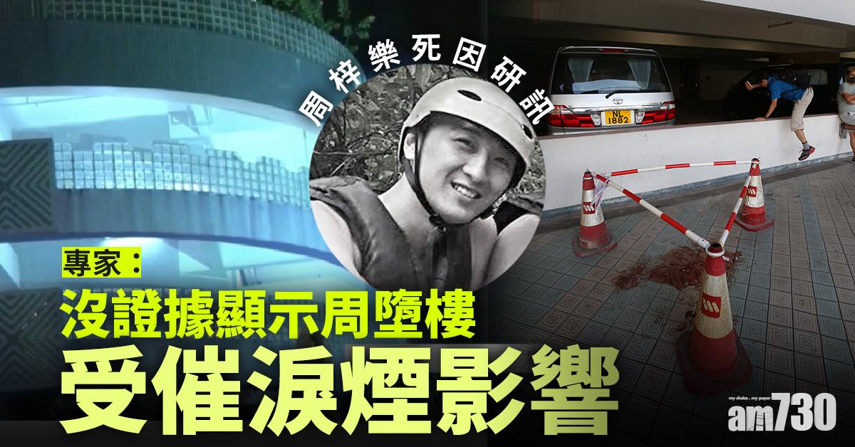 【周梓樂死因研訊】專家：沒證據顯示周墮樓受催淚煙影響