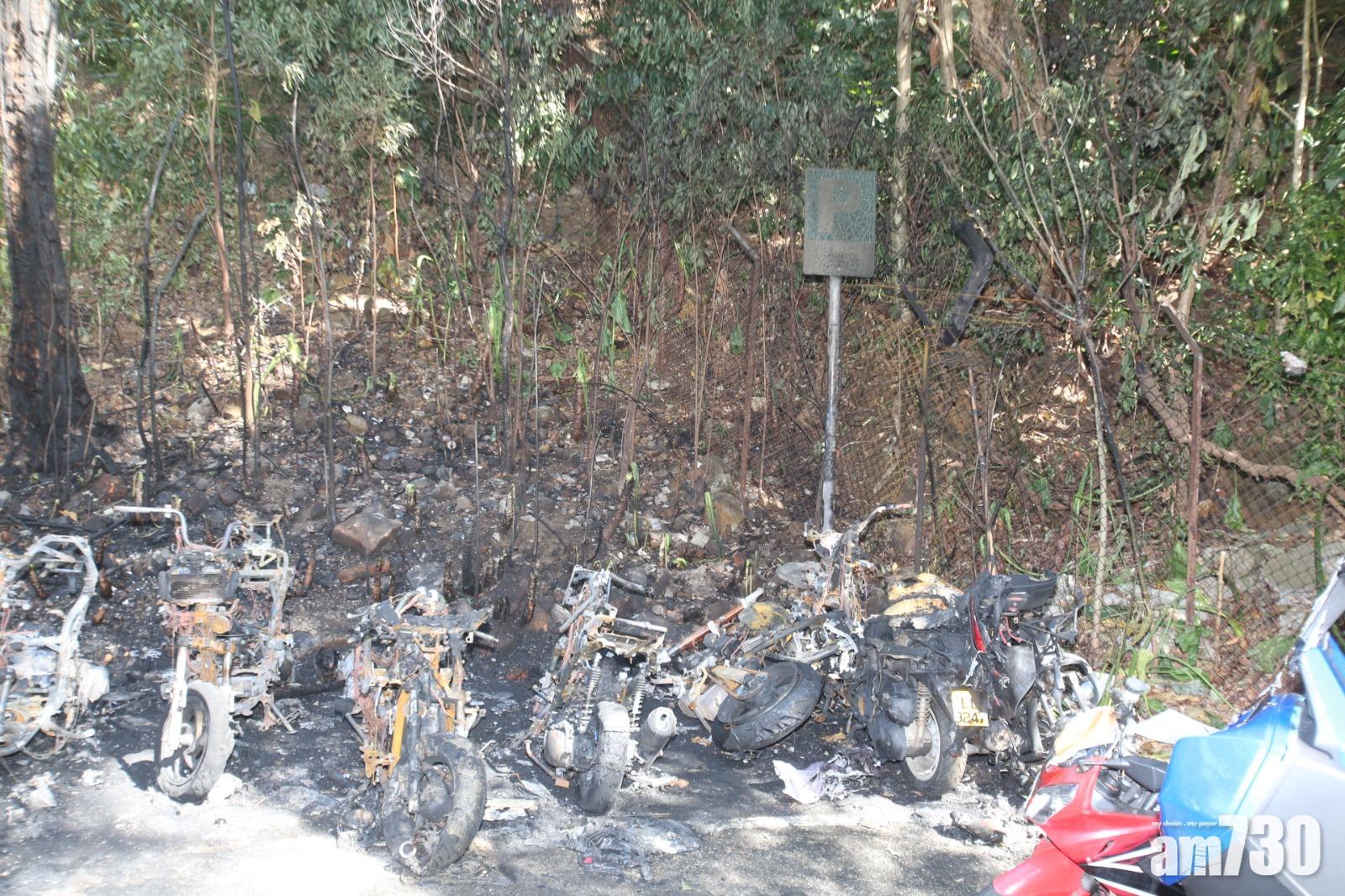 將軍澳19輛電單車起火焚毀　警列縱火