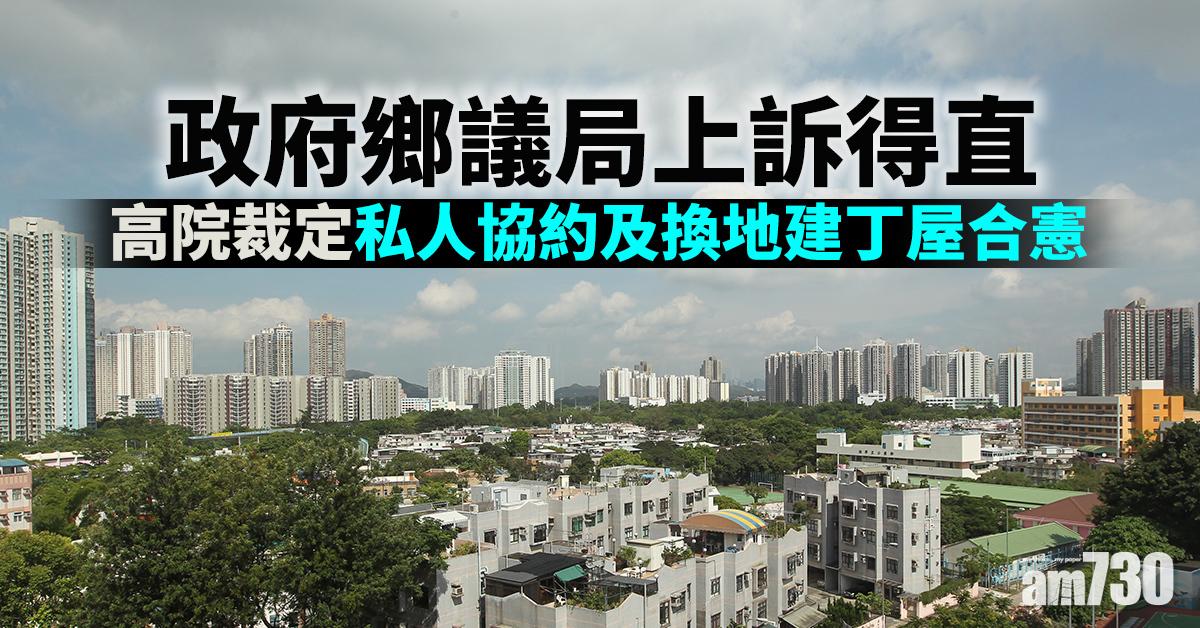 政府鄉議局上訴得直　高院裁定私人協約及換地建丁屋合憲