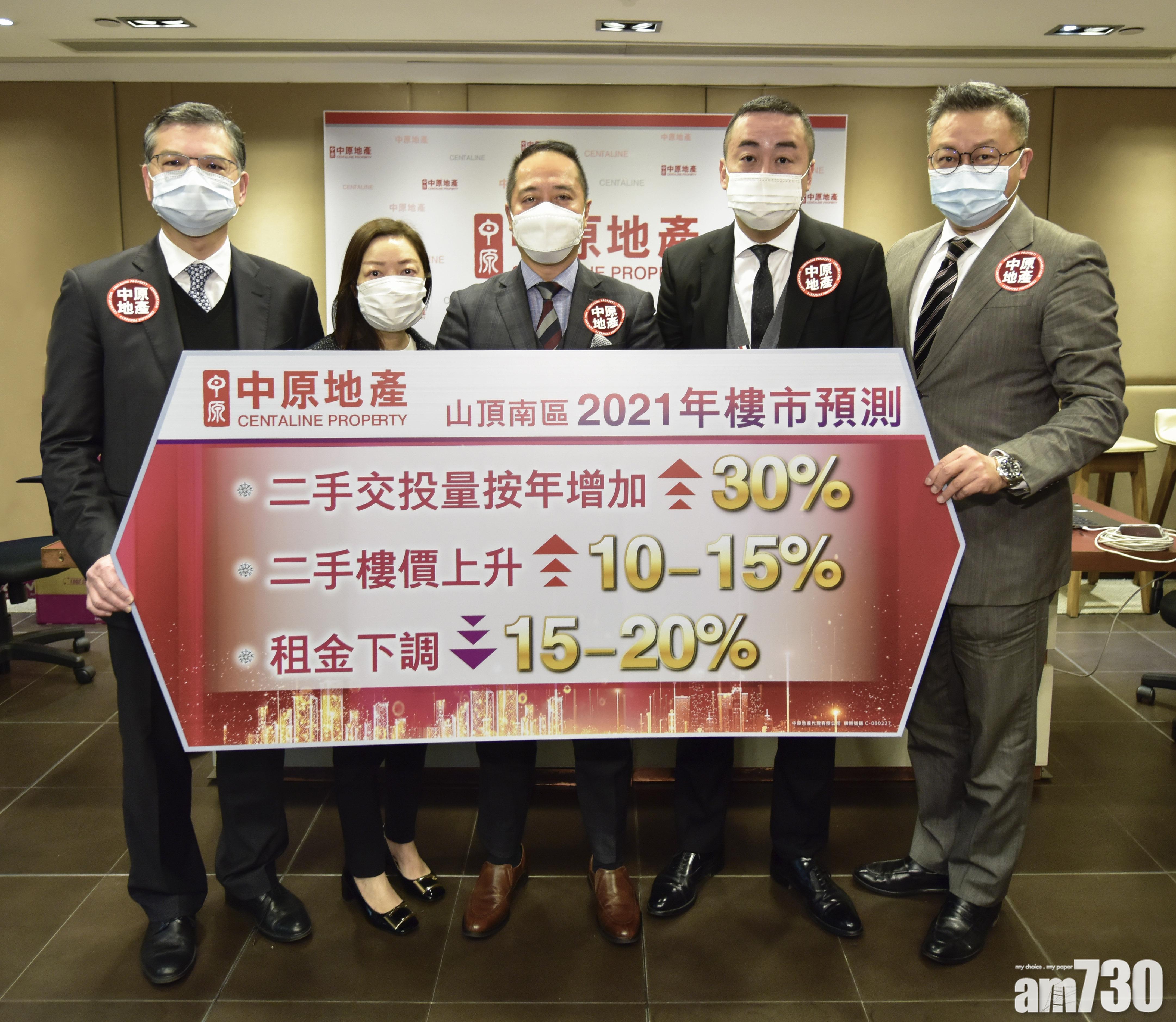 【樓市分析】中原看好山頂南區樓 料今年升一成