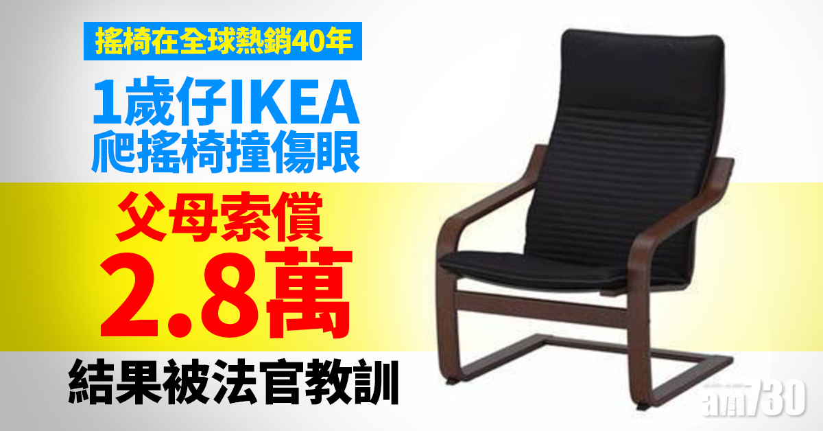 1歲仔IKEA爬搖椅撞傷眼 父母索償2.8萬結果被法官教訓