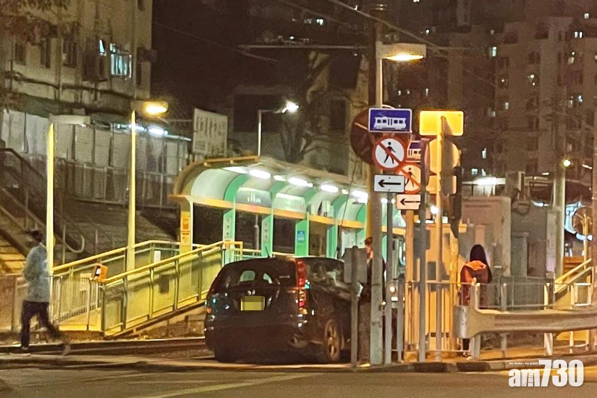 輕鐵新墟站有私家車誤闖　614、614P綫服務一度受阻