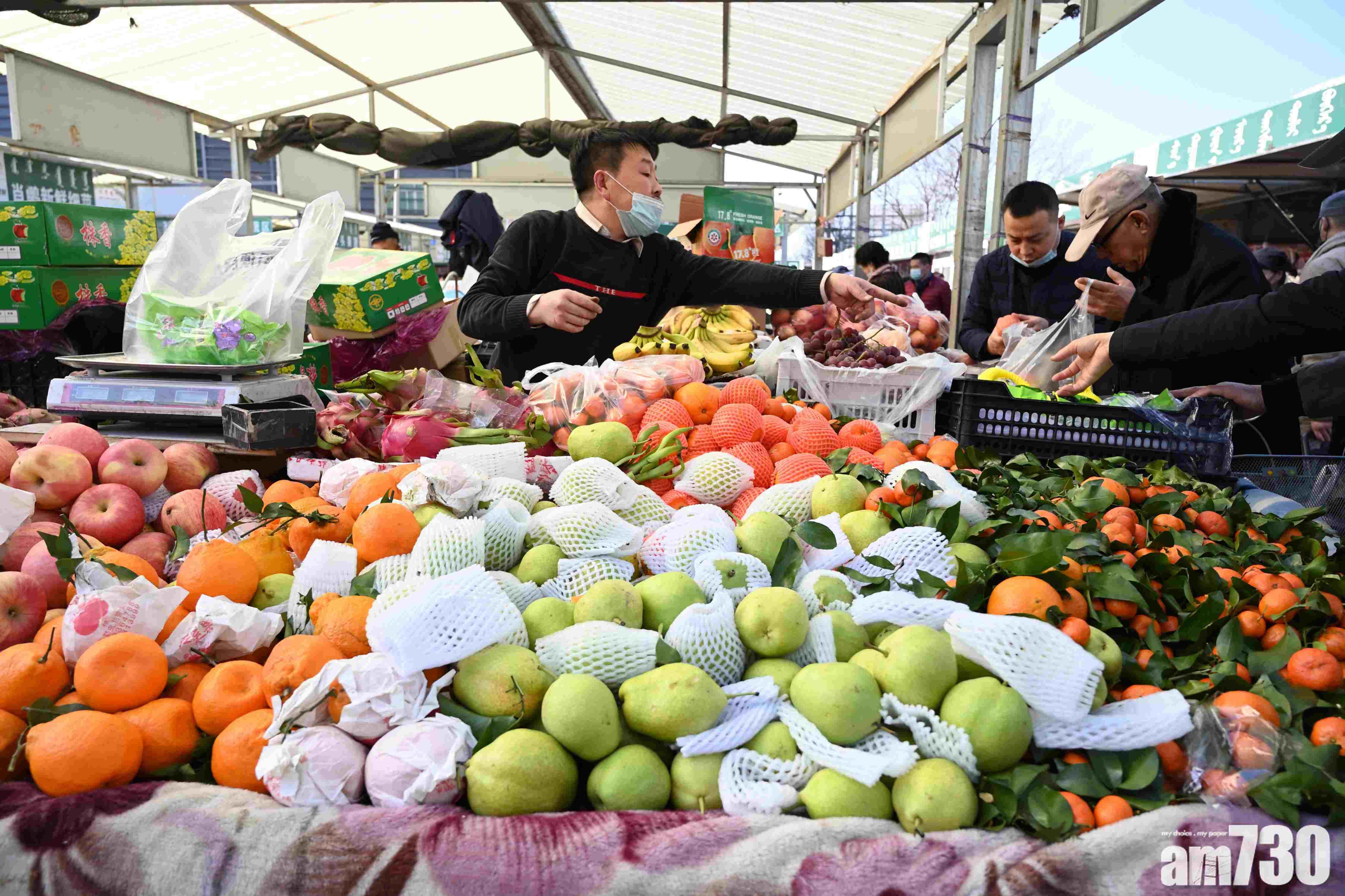 內地上月再陷通縮 CPI按年跌0.3%