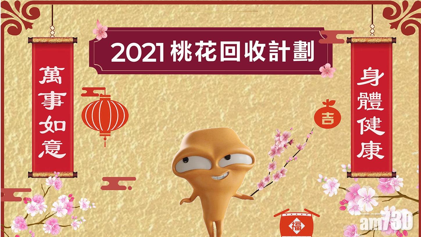 綠惜回收｜全港53個收集站周六起回收桃花　參加市民可領取一張綠綠賞積分卡