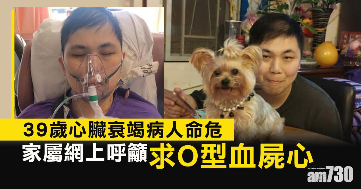 待心續命｜39歲心臟衰竭病人命危 家屬網上呼籲求O型血屍心
