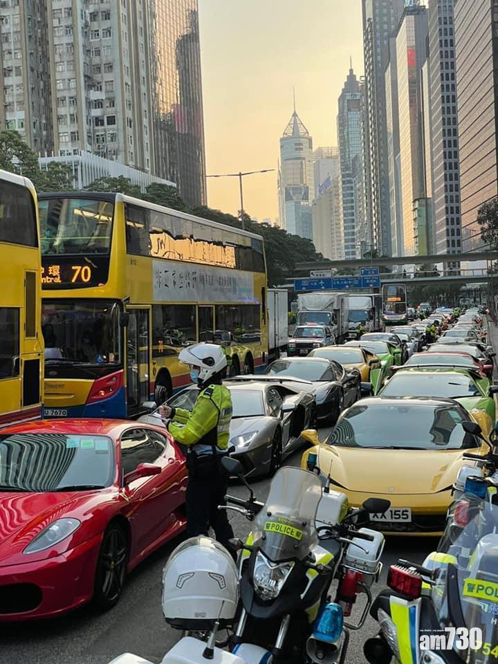 非法賽車｜警告士打道截查45輛跑車 1GTR被拖走 