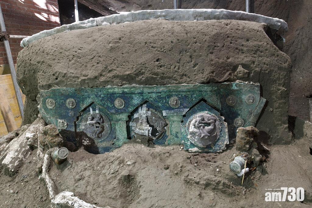 考古發現｜龐貝古城首度出土典禮用華麗馬車