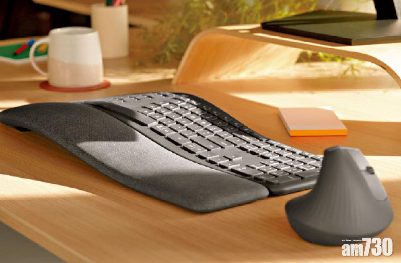 獲美國人體工學協會認證 Logitech ERGO K860彎曲鍵盤減勞損