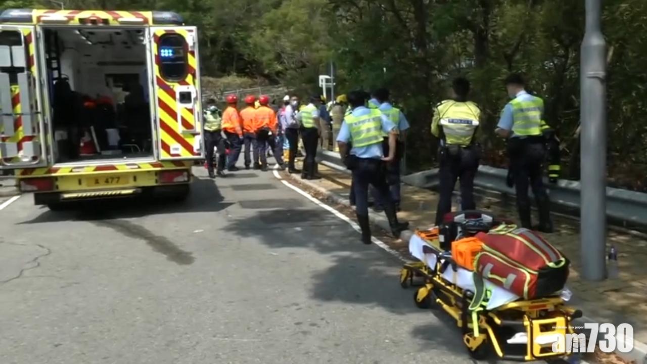 東涌貨車墮山坡 3人傷其中1人昏迷