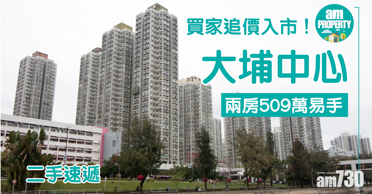 二手速遞｜買家追價入市！大埔中心兩房509萬易手