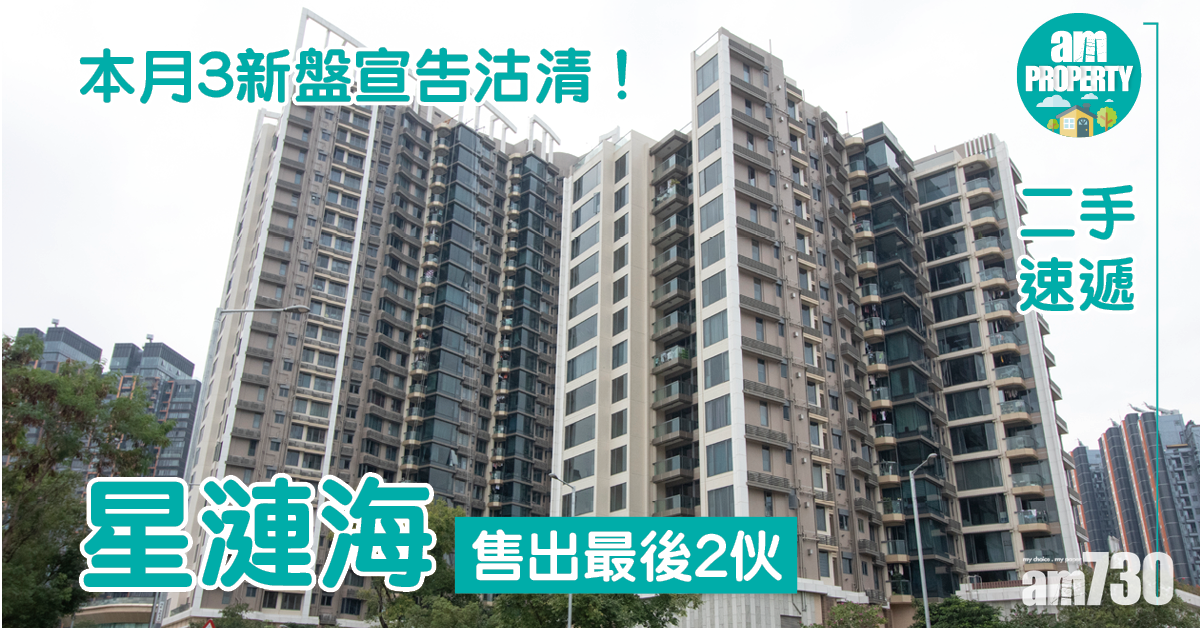 一手市場｜星漣海售出最後2伙！本月3新盤宣告沽清
