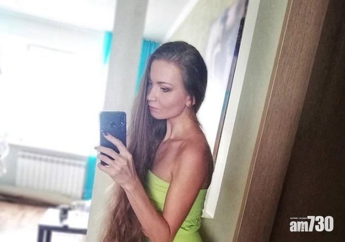 秀髮亮麗｜跟好友打賭 俄女留長髮17年