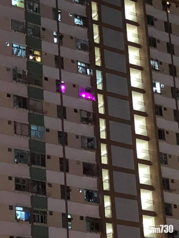 網上熱話｜單位滲紅燈招疑為「架步」 網民：是種植物的UV燈