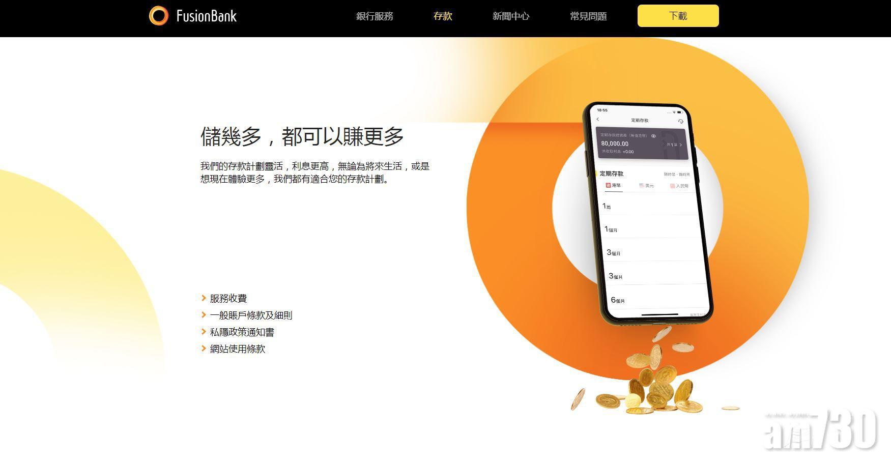 虛銀動態｜富融銀行人幣活期年息見1厘