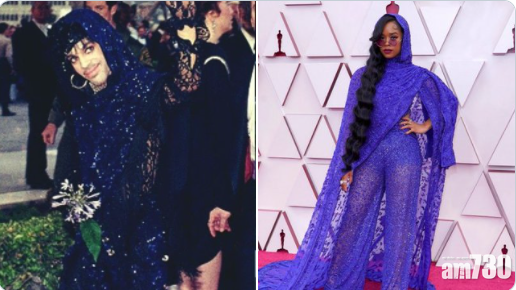 奧斯卡2021｜H.E.R.穿紫服向Prince致敬