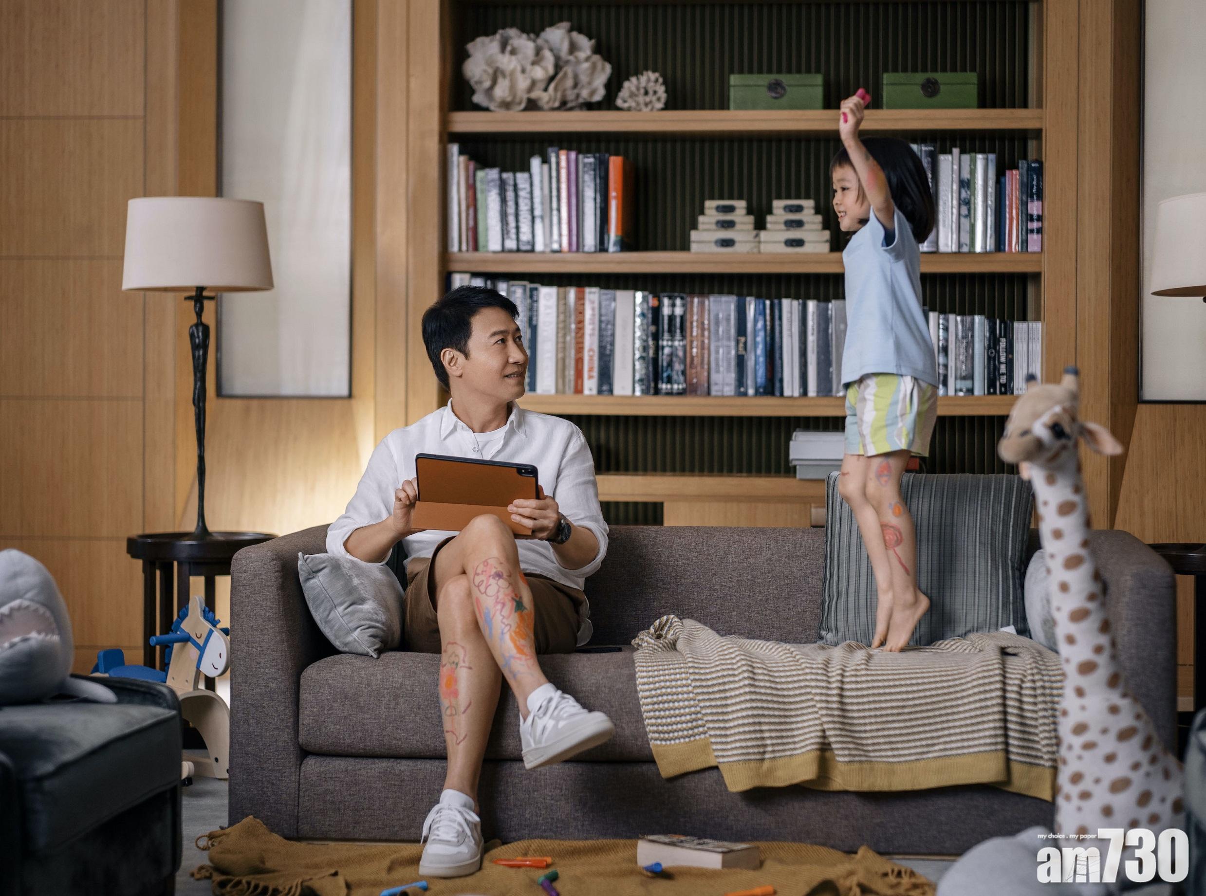 父愛爆棚｜重演雙腿作畫布溫馨情景 黎明：家人笑聲是財富