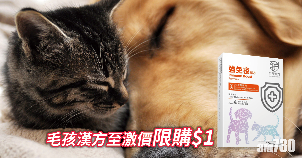 奴才仲唔入貨？精選主子保健用品  毛孩漢方至激價限購$1