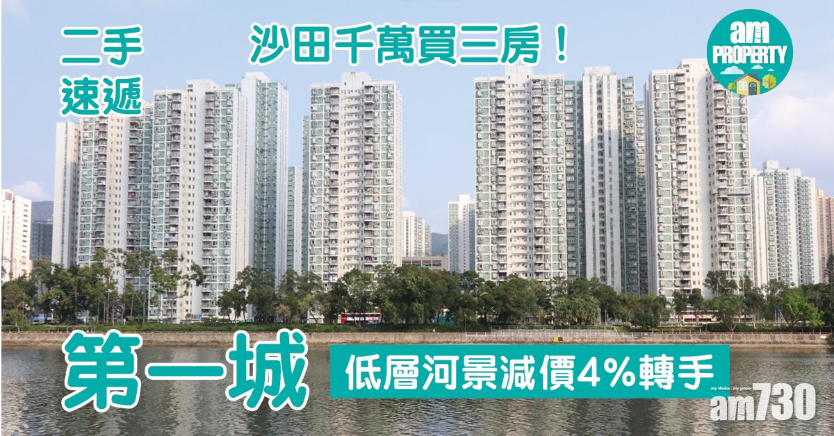 二手速遞｜沙田千萬買三房！第一城低層河景減價4%轉手