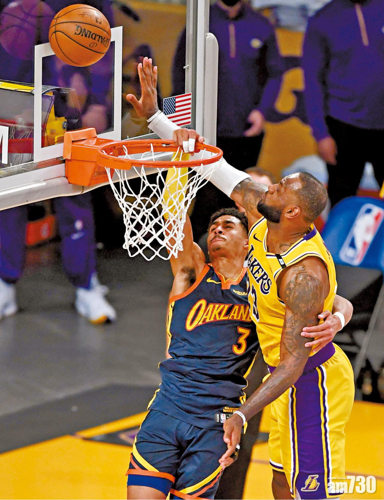 NBA 大戰 領湖人闖季後賽 大帝三雙