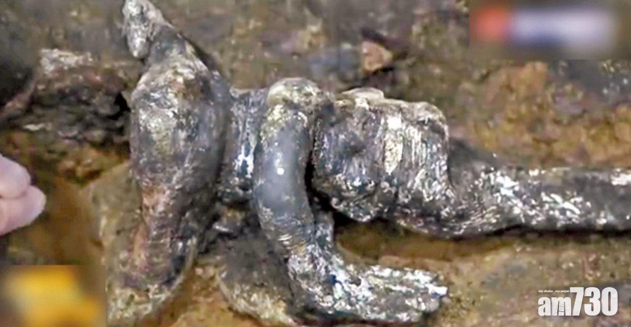 前所未見 面容獨特 三星堆發現扭頭跪坐人像