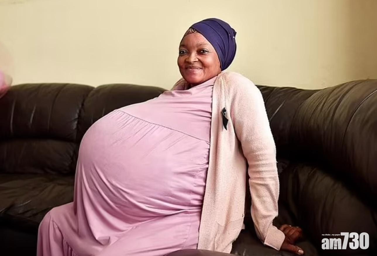 紀錄有待查證｜南非女子報稱剖腹誕10胞胎  丈夫：得7男3女很激動