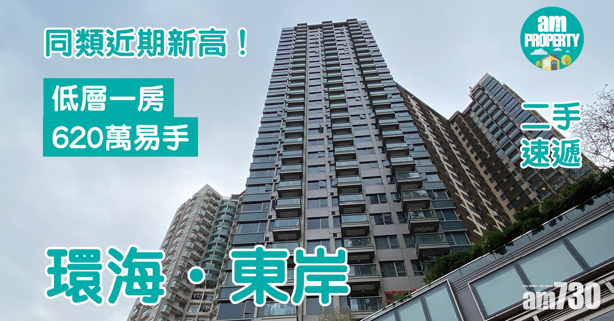 二手速遞｜同類近期新高！環海．東岸一房620萬易手
