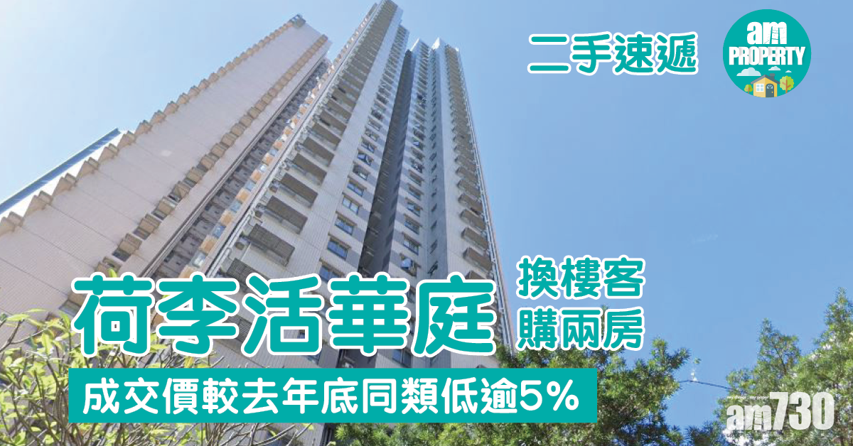 二手速遞｜換樓客購荷李活華庭兩房 造價較去年底同類低逾5%