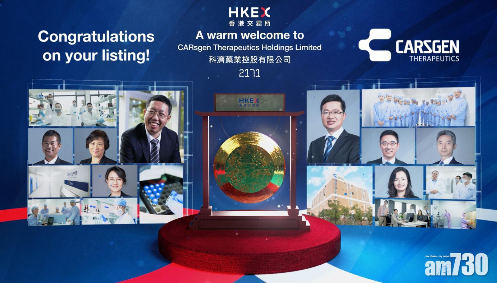 新股收市｜科濟藥業首掛跌逾8%　每手虧損1400元