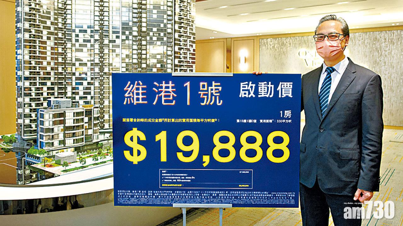 平同區新盤最多13% 啟德維港1號折實656萬入場