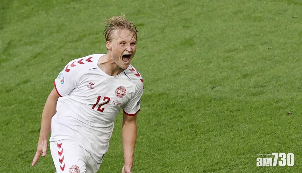 歐國盃｜多爾貝治起孖 丹麥大勝威爾斯入8強