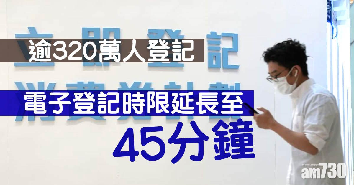 電子消費劵｜逾320萬人登記  電子登記時限延長至45分鐘